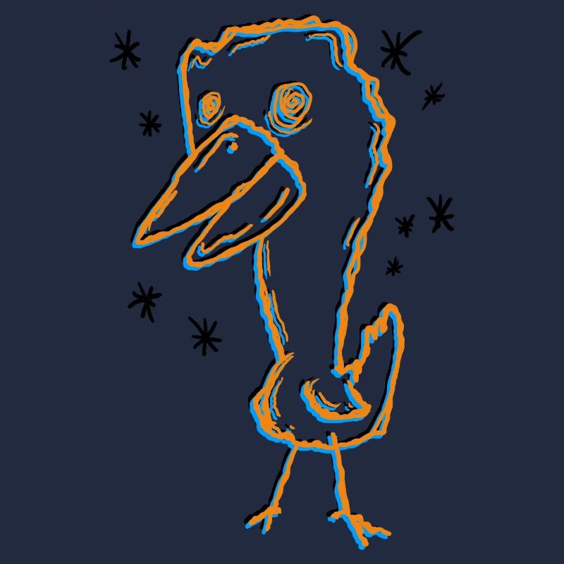 Ausdrucksstarkes Dodo-Kunstdesign