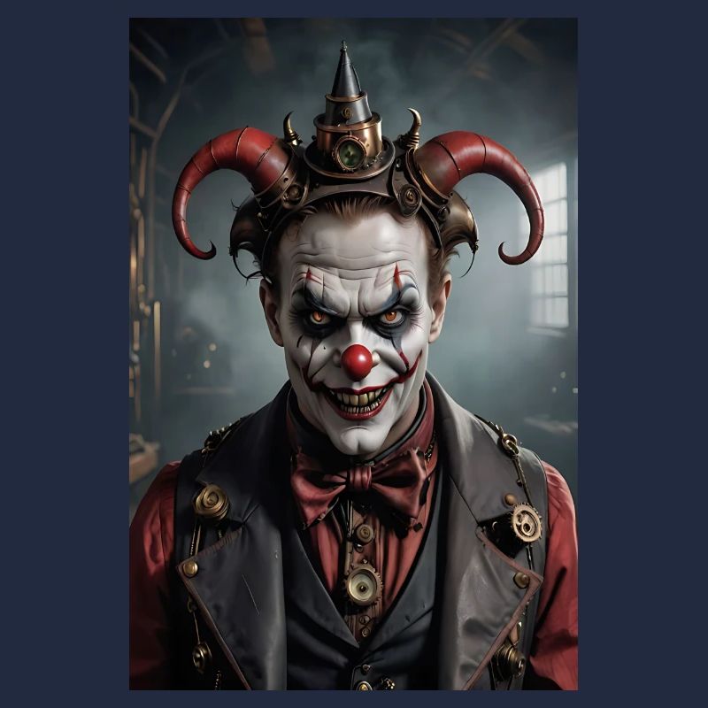 Steampunk Teufel Clown