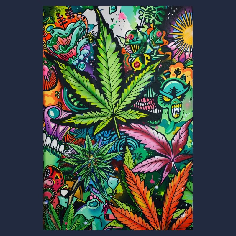 Psychedelische Blattwelt