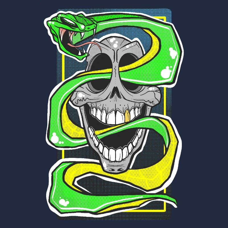 Skull & Snake Neon Edition