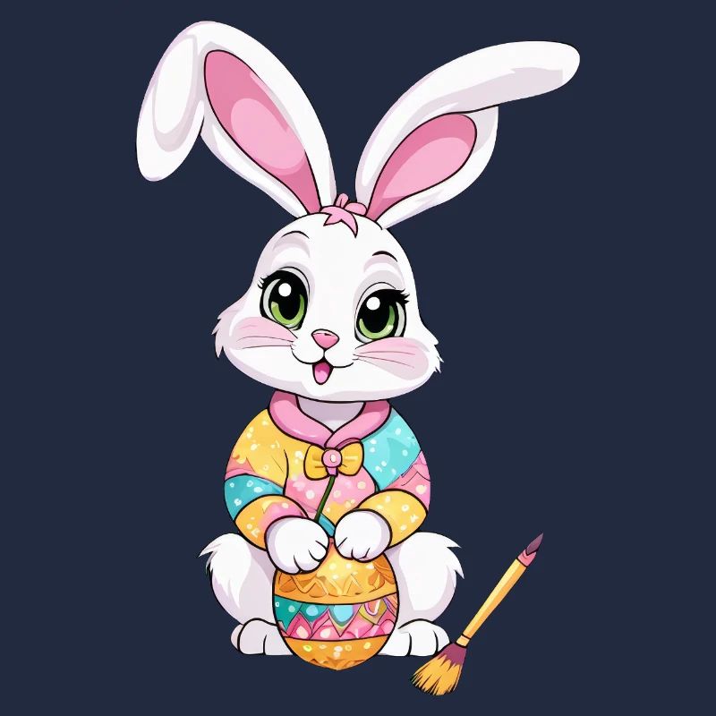 Easter bunny with Easter eggs