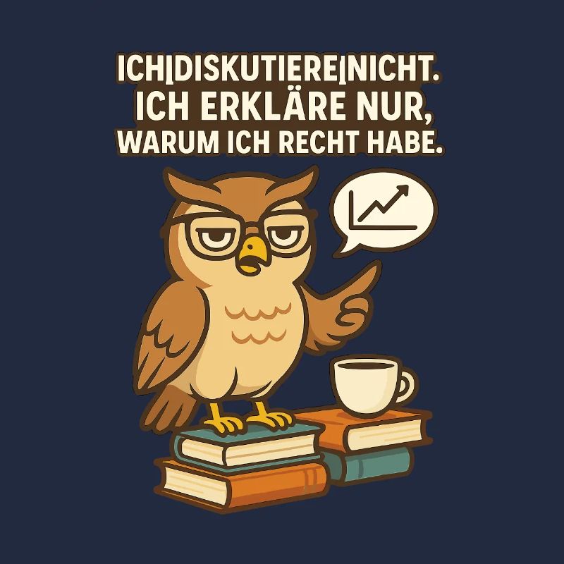 Weisheits Eule: Ich erkläre Recht