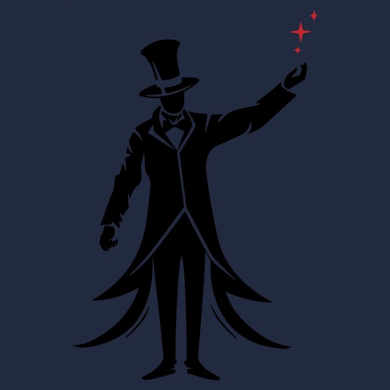 Magier Silhouette Zauberer
