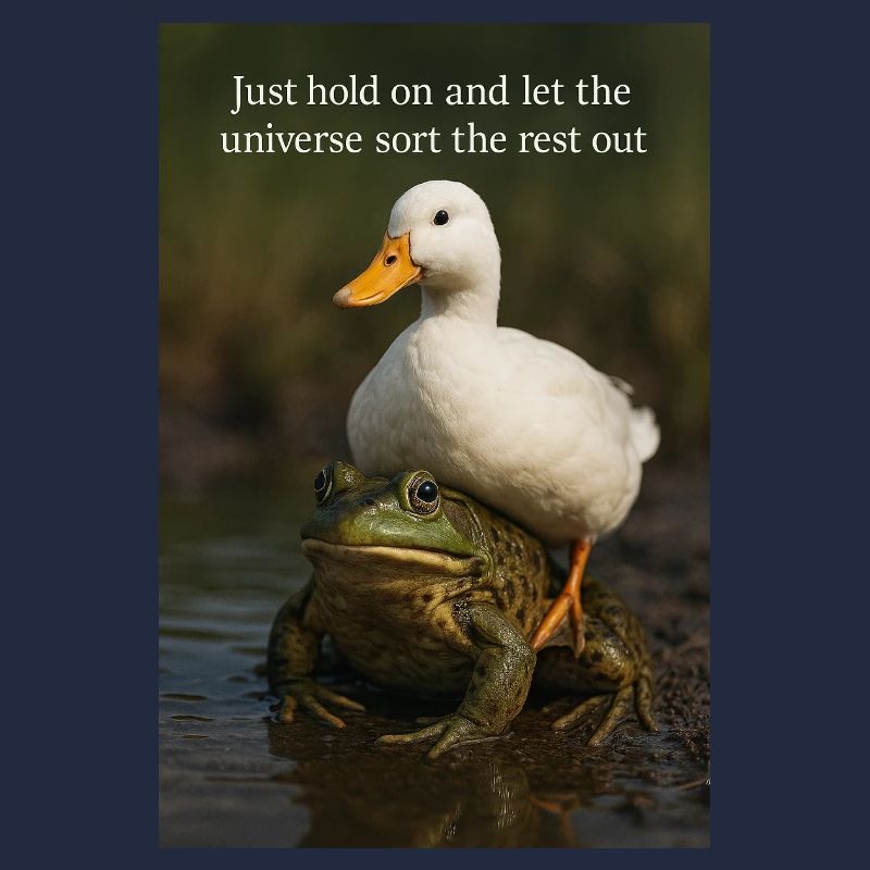 Halten Sie einfach durch