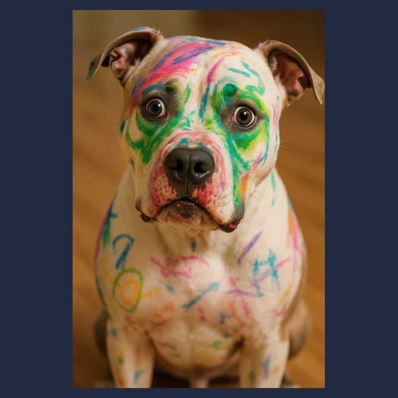 Der bemalte Hund
