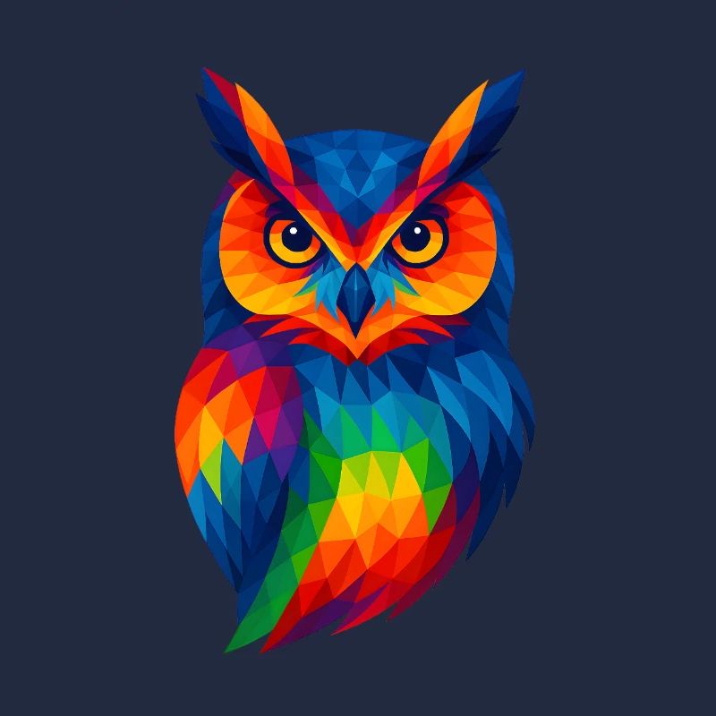 WPAP Stil Tiere - Eule