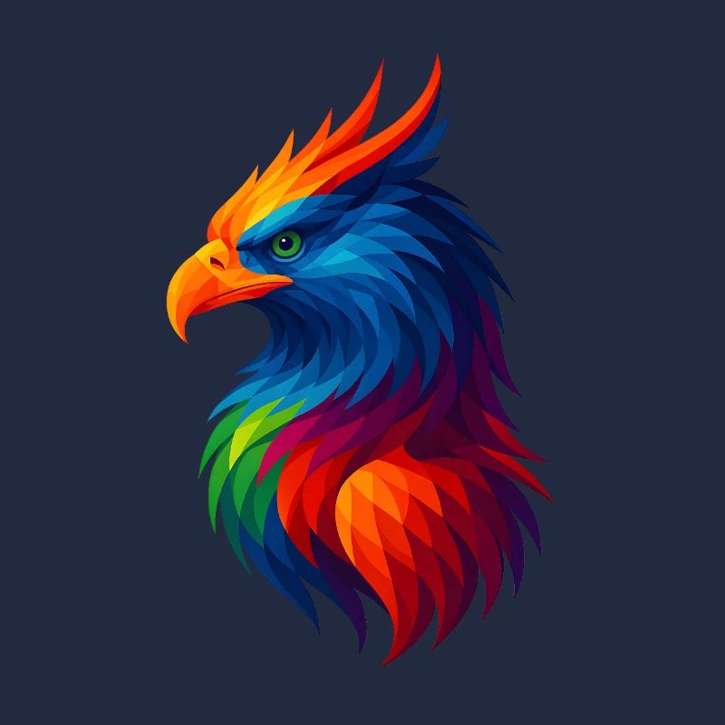 WPAP Stil Polygon Tiere - Greiff