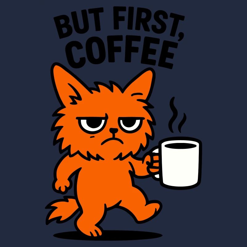 But first coffee cat