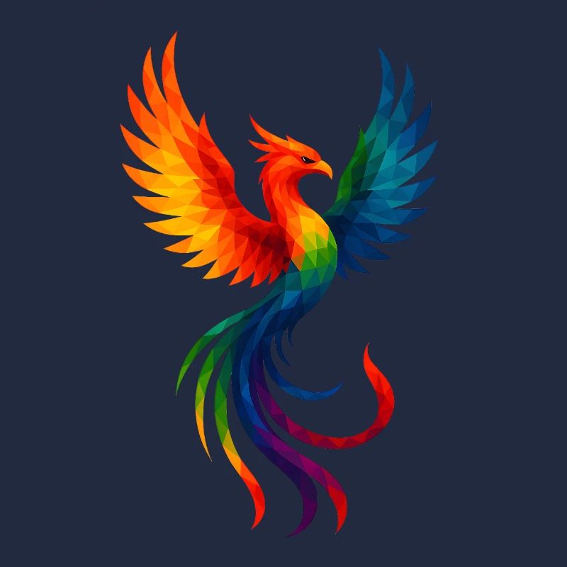 WPAP Stil Tiere - Phönix