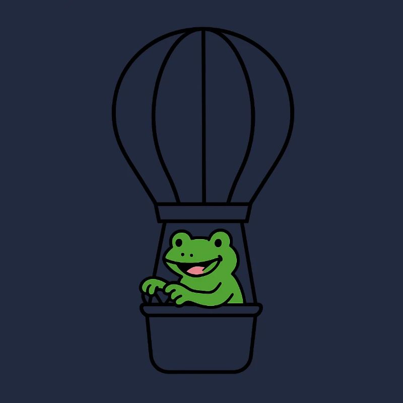 Frosch im Ballon