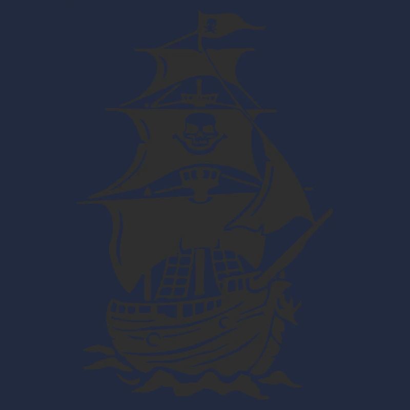Spukende Piratenschiff-Silhouette