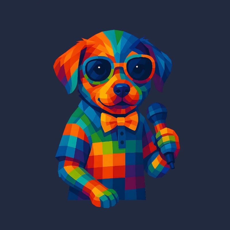WPAP Polygon Style Animals - Lunettes de soleil chien chiot