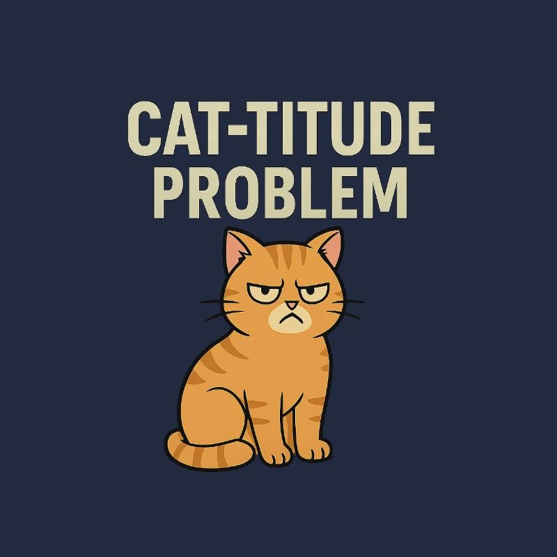 Catitude Problem Mürrische Katze Meme
