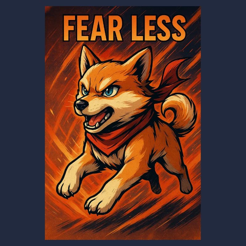 Brave Cane Corso with Motivational Message