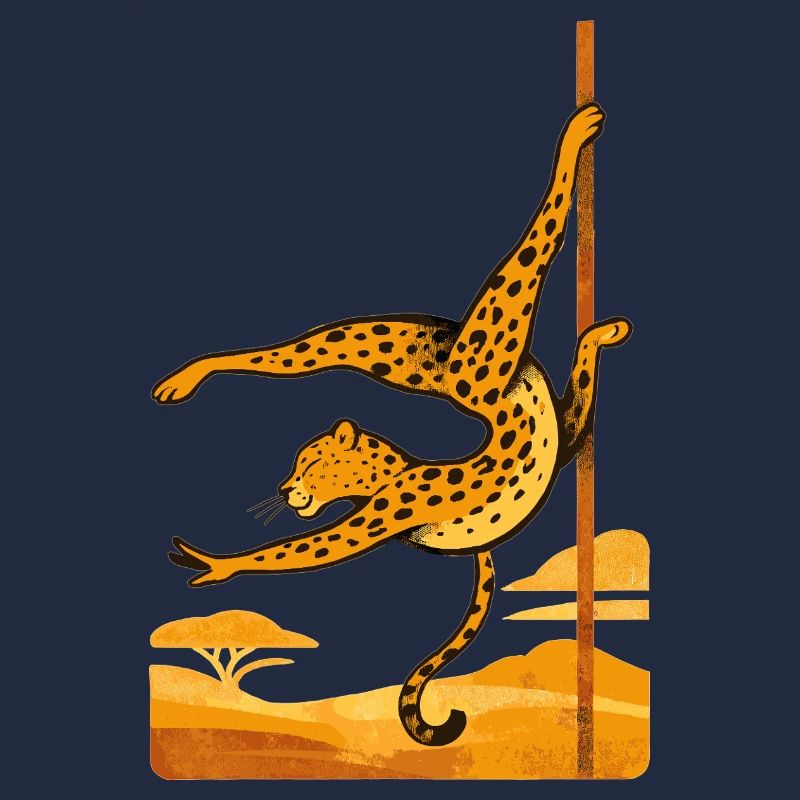 Pole dance Léopard Pole Dancer Cadeau