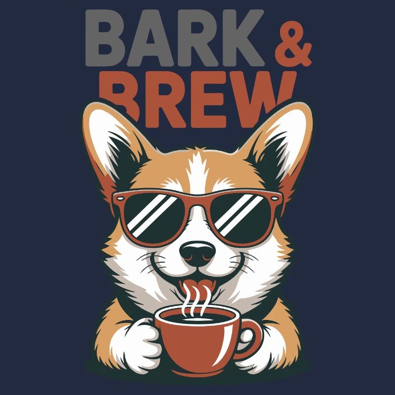 Chien du Bark And Brew Coffee