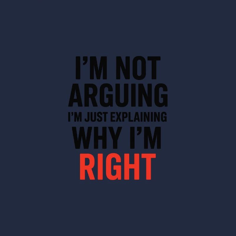 I'm not making arguments Text