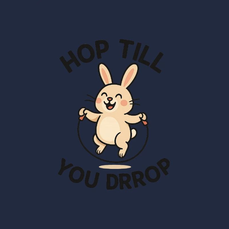 Conception de saut de lapin joyeux