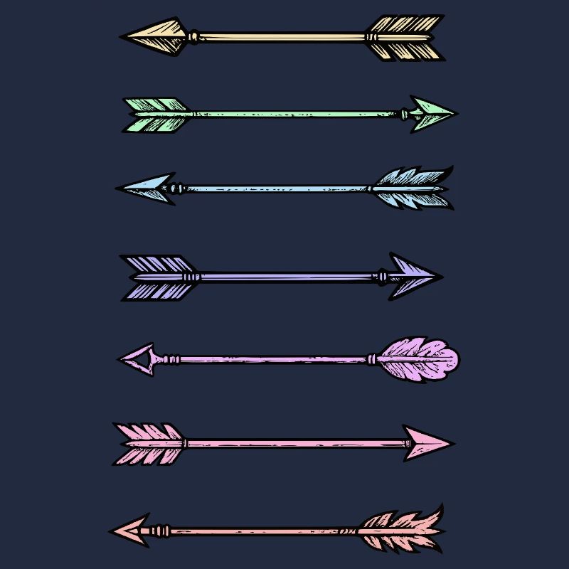 Conception de flèches colorées