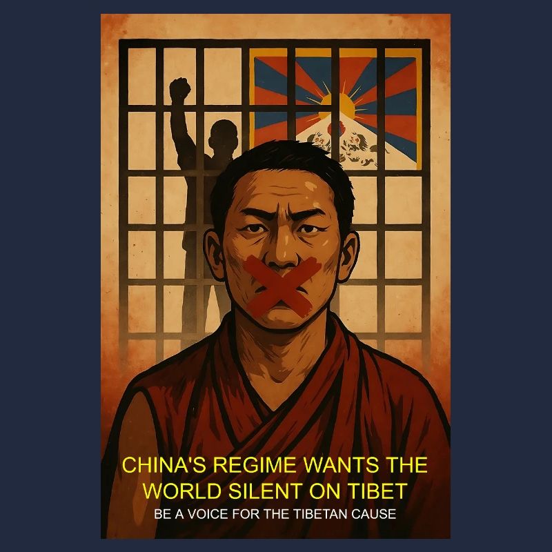 Tibet Justice Protest Artwork