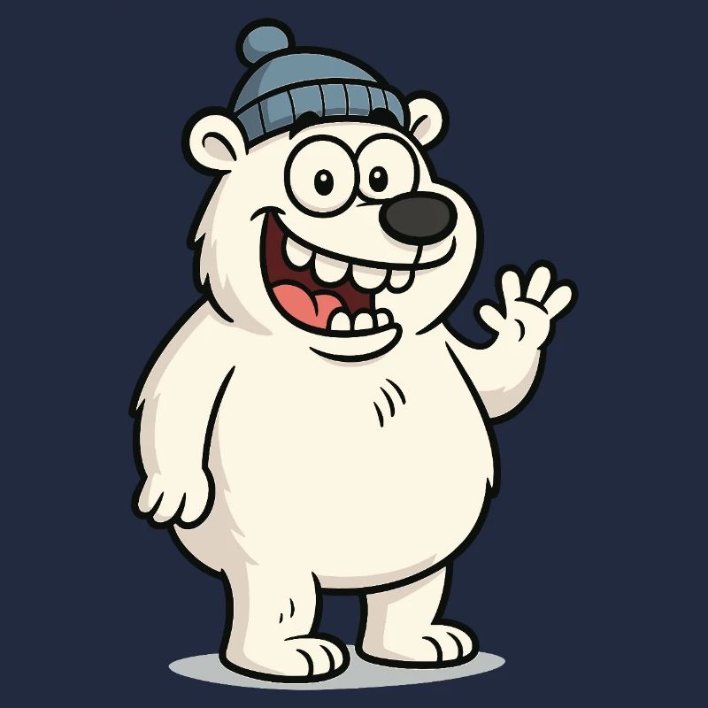 Cute bear with hat
