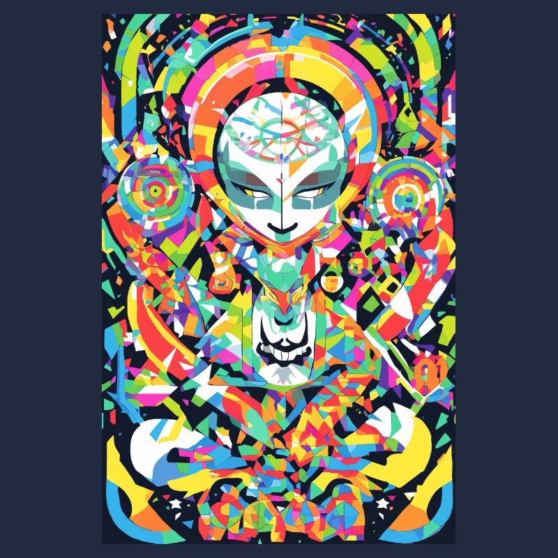 Psychedelisches Chakra & Katzenkunst