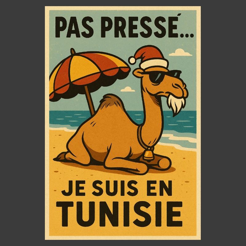 Weihnachtskamel in Tunesien