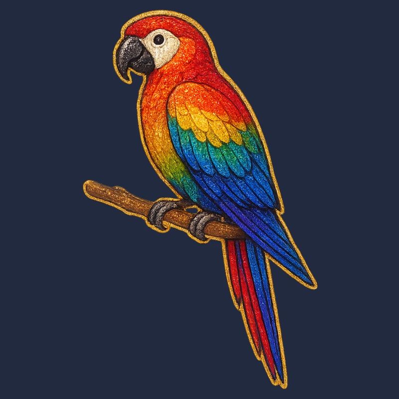 Colorful Parrot Patchwork