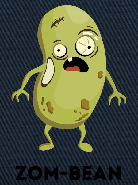 Funny Halloween Pun – Zom-bean