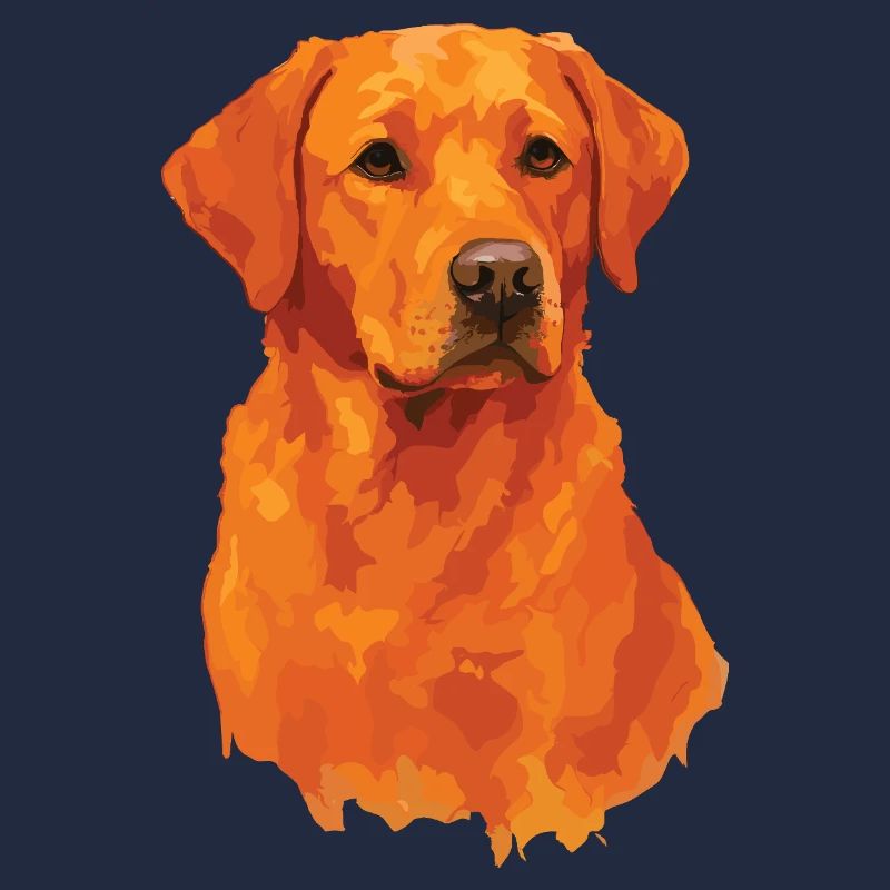 Watercolor Fox red Labrador PopArt