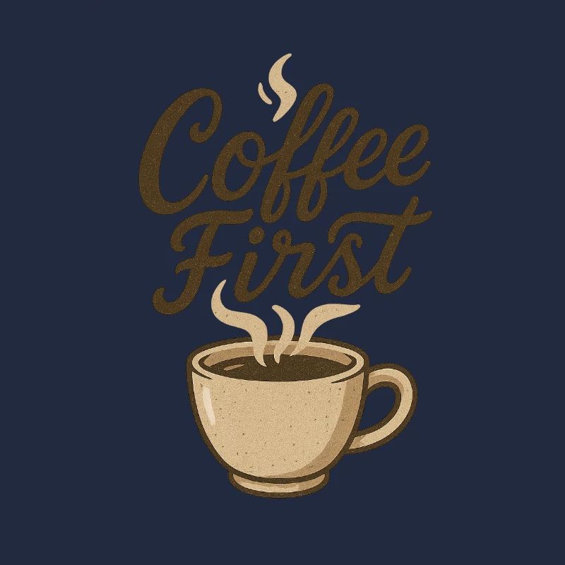 Coffee First Kaffee Illustration