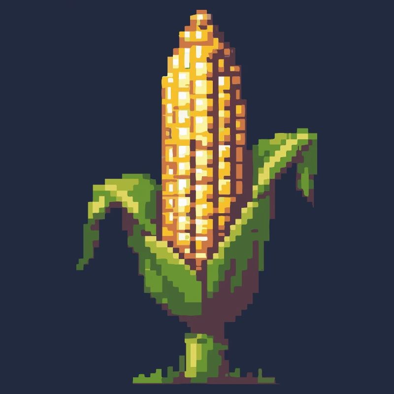 Pixel Corn Pixel Art