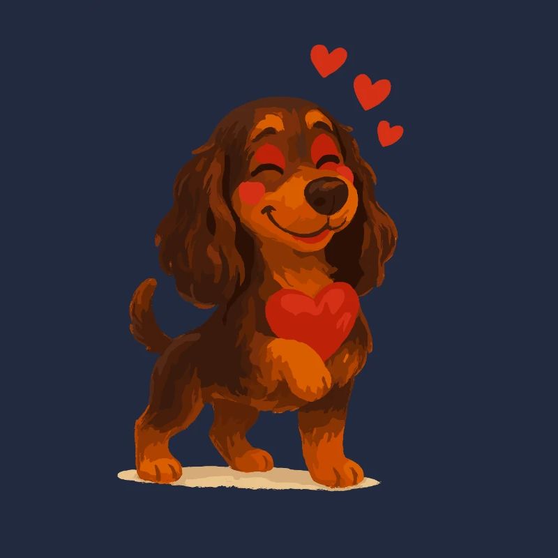 Cocker Spaniel amoureux