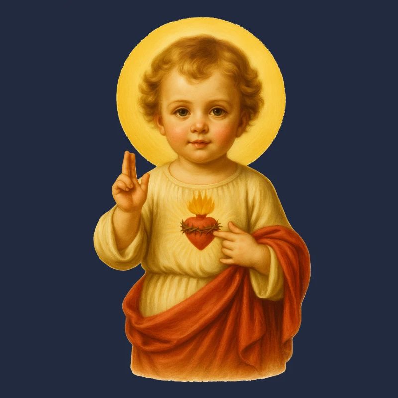 Jesuskind mit Heiligenschein