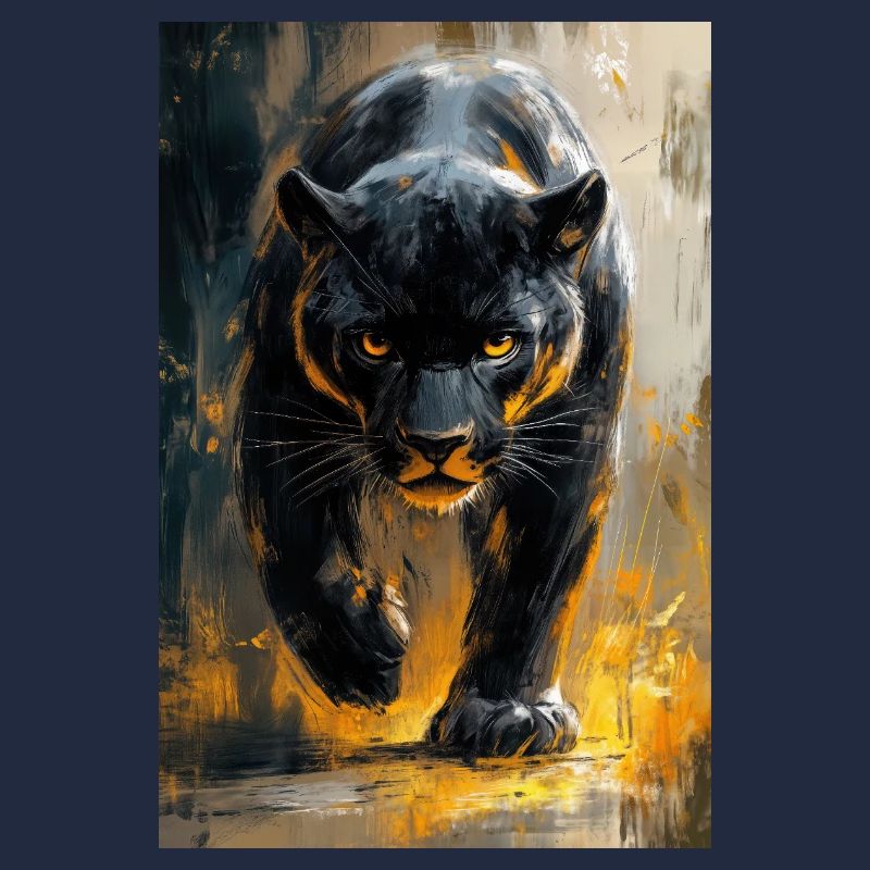 Illustration eines Panthers