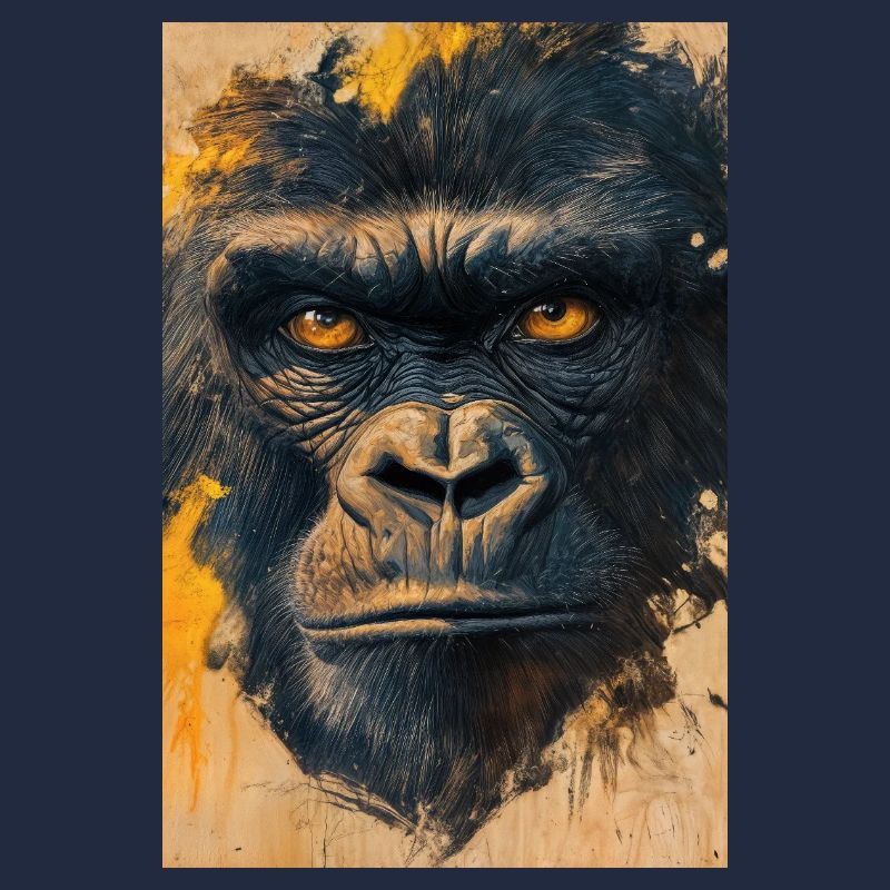 Illustration eines Gorillas