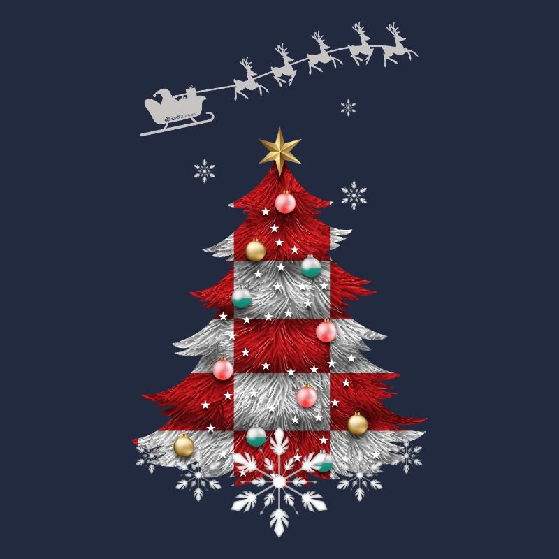 Weihnachtsbaum mit Kroatien-Flagge
