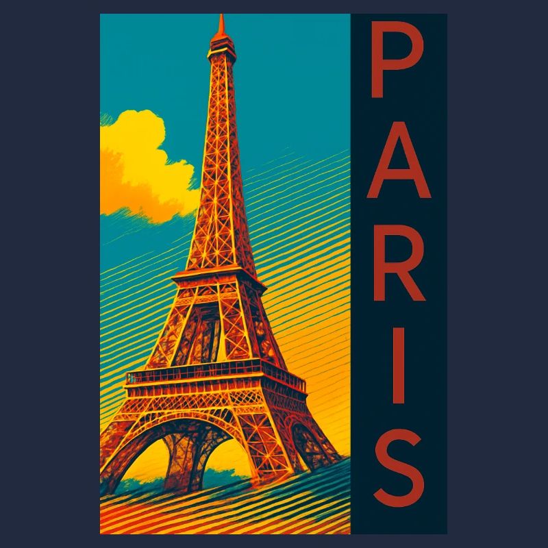 Paris PopArt Skyline Eiffel Tower