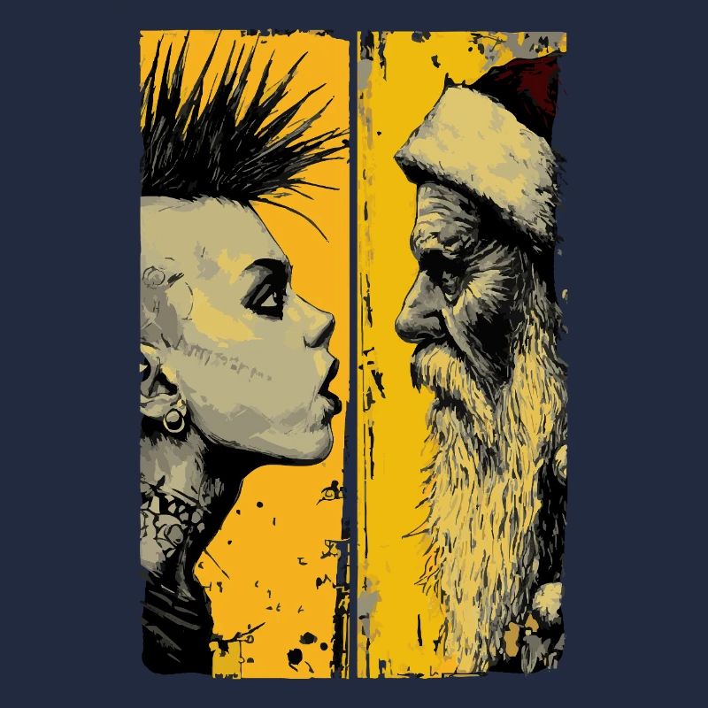 Punk trifft Weihnachtsmann 