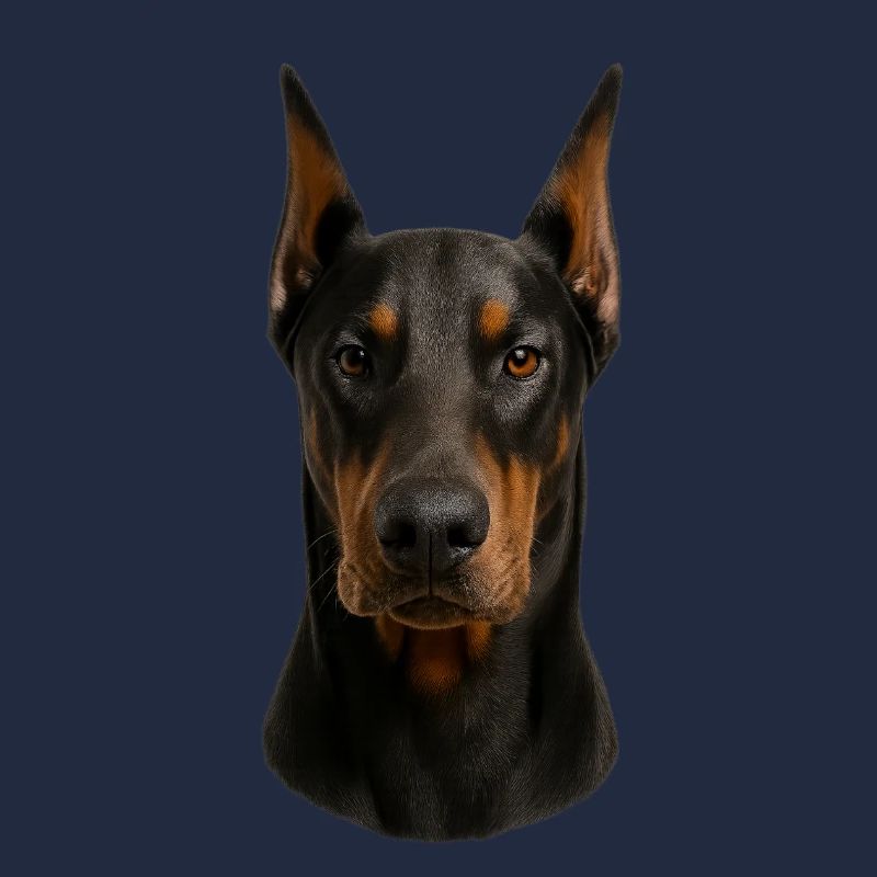 Dobermann Kopfporträt