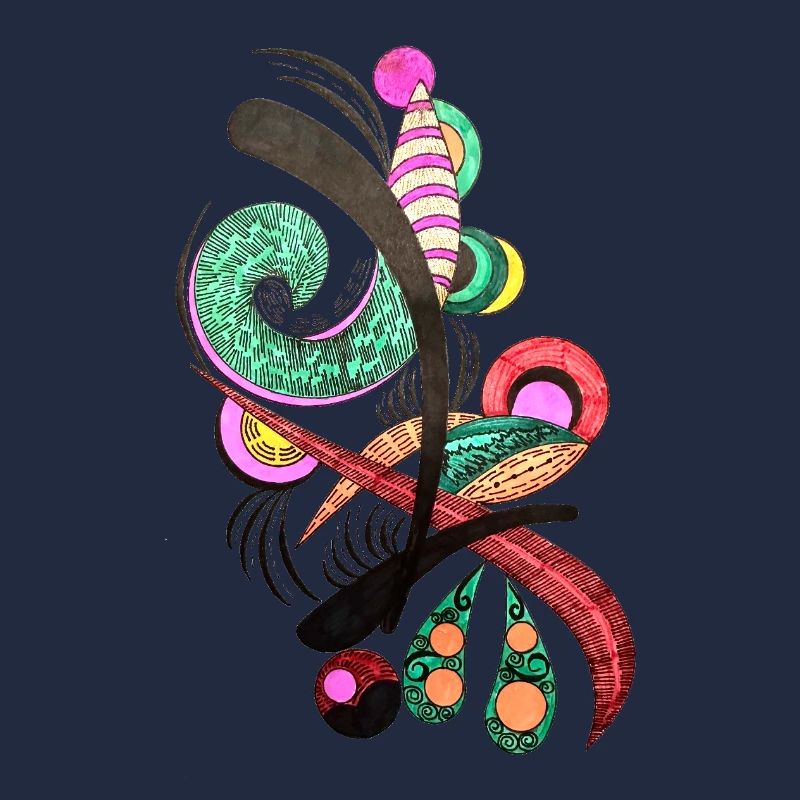 Abstrakte Farbspiralen