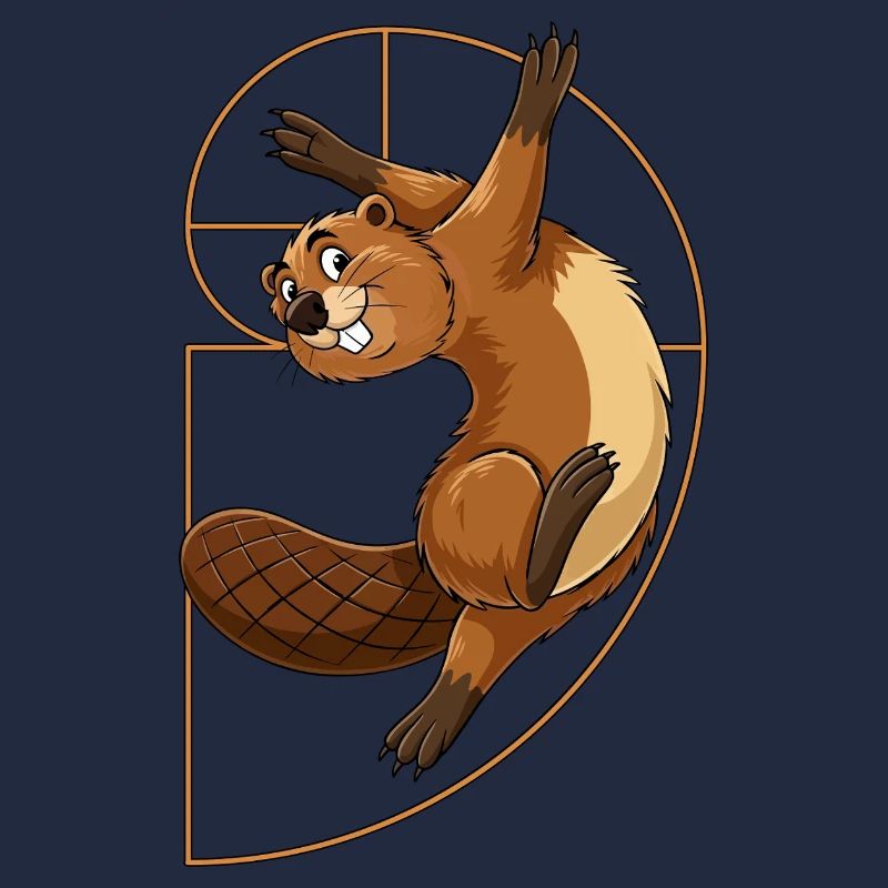 Fibonacci Beaver Spiral
