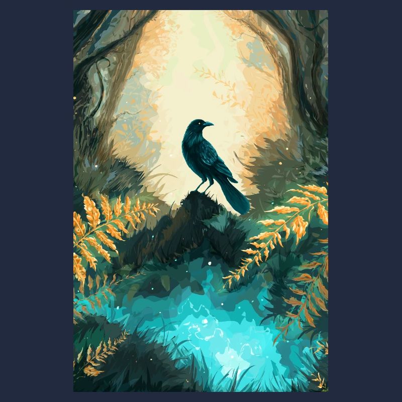 Wald Krähe Fantasy