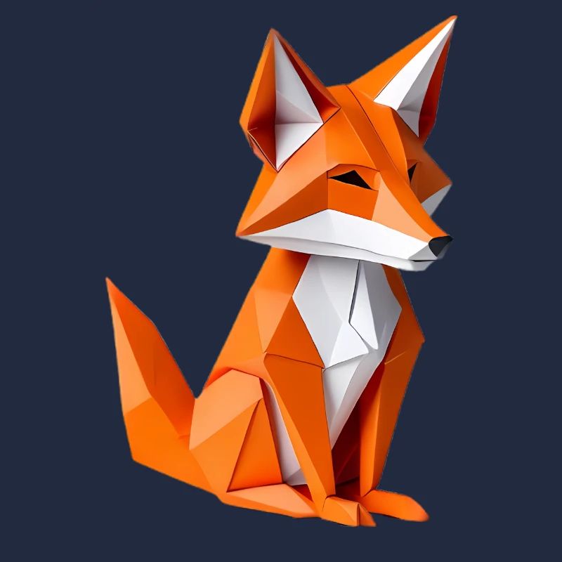 Polygon-Fuchs Illustration