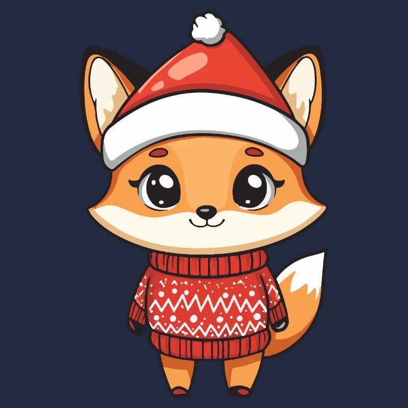 Fuchs Weihnachten Xmas