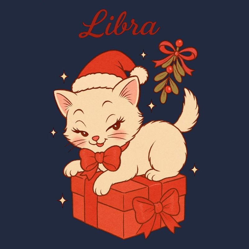 Libra Weihnachtskätzchen Geschenk