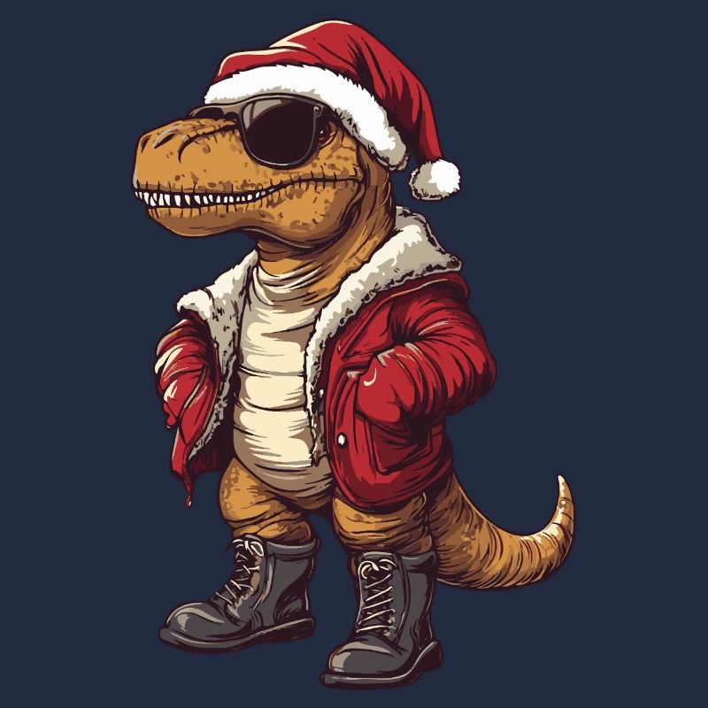 Dinosaure T-Rex Hiver de Noël