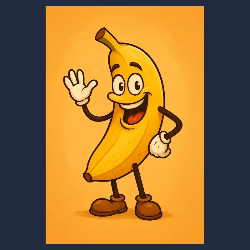 Live-Bananen-Maskottchen
