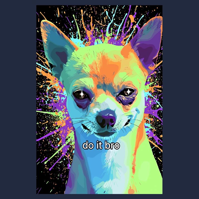 Chihuahua Pop-Art Bunt 
