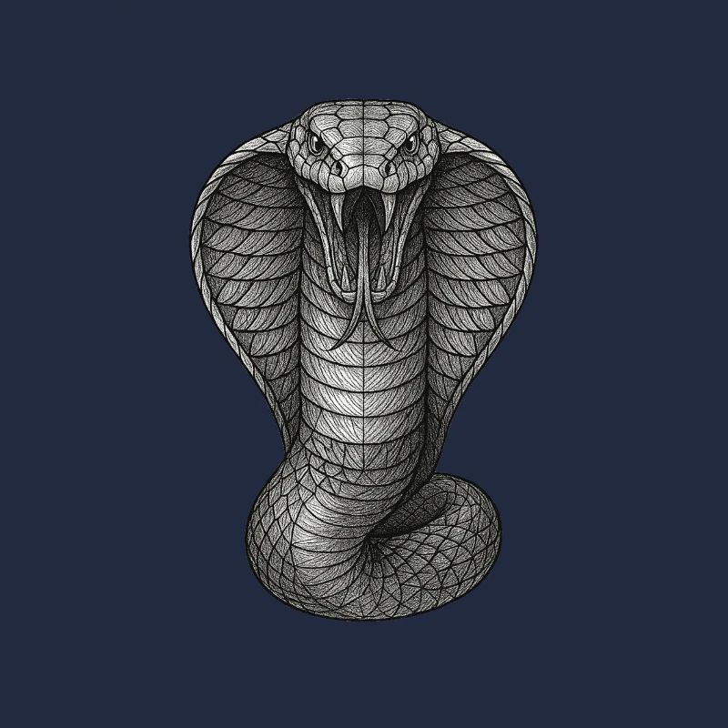 Illustration de lignes de graphite Cobra